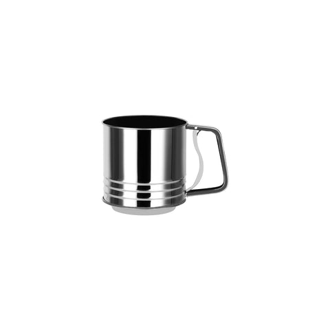 CHEF INOX FLOUR SIFTER SQUEEZE HDL S/S 5 CUP 125x130mm