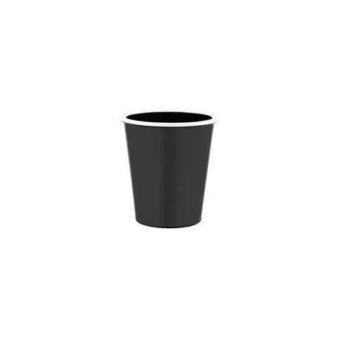 JAB VINTAGE BLACK/WHITE RIM ENAMEL LOOK TUMBLER 80x90mm Box of 6