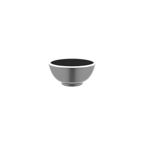 JAB VINTAGE GREY/WHITE RIM ENAMEL LOOK ROUND BOWL 125x60mm Box of 6