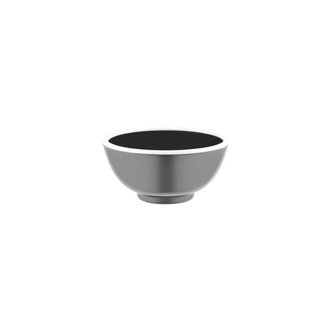 JAB VINTAGE GREY/WHITE RIM ENAMEL LOOK ROUND BOWL 150x70mm Box of 6