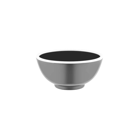 JAB VINTAGE GREY/WHITE RIM ENAMEL LOOK ROUND BOWL 175x80mm Box of 6