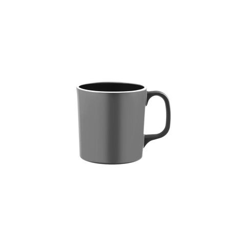 JAB VINTAGE GREY/WHITE RIM ENAMEL LOOK MUG 80x85mm Box of 6
