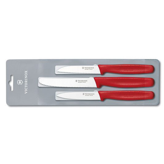 Victorinox Paring Knife Set,3pc,Nylon - Red