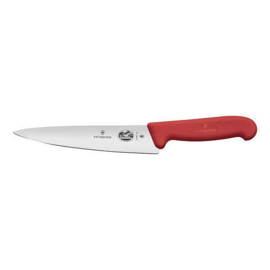 Victorinox Cooks - Carving Knife,19cm,Fibrox - Red