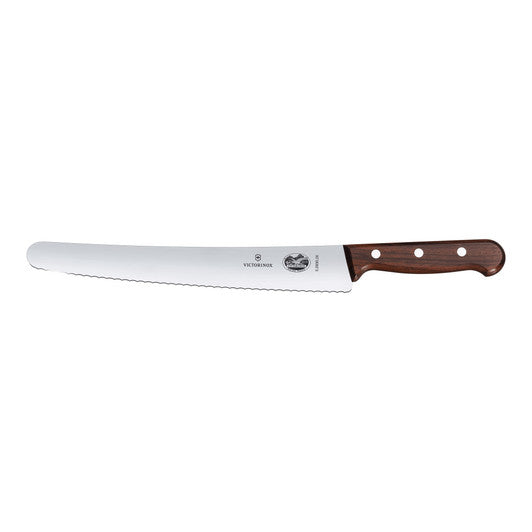 Victorinox Pastry Knife,26cm,Wavy Edge - Wood GB