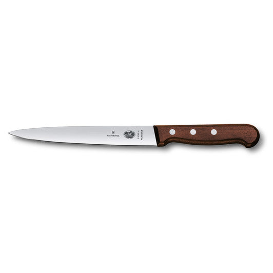 Victorinox Filleting Knife,16cm Flexible Blade - Wood