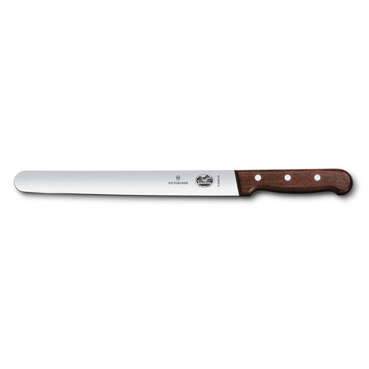 Victorinox Slicing Knife,25cm Round plain Edge - Wood