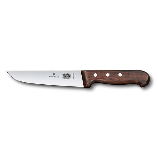 Victorinox Butchers Knife,28cm,Straight Back Blade - Wood