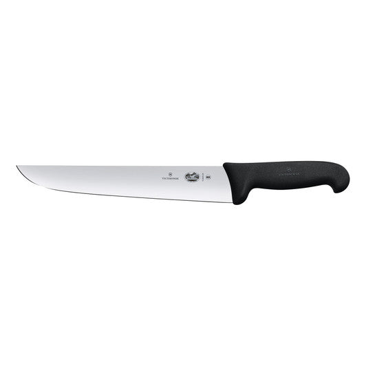 Victorinox Butchers Knife,23cm,Straight BackBlade,Fibrox - Black