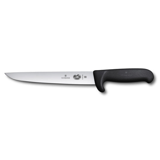 Victorinox Sticking Knife,18cm,Straight Back Blade,Safety Nose,Fibrox Black