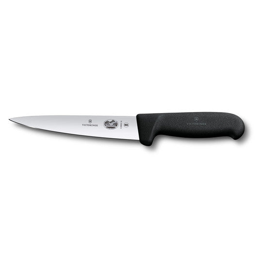 Victorinox  Sticking Knife,12cm,Pointed Blade,Fibrox - Black