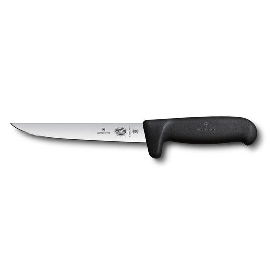 Victorinox Boning Knife,15cm,Safety Grip,Wide Blade,Fibrox - Black