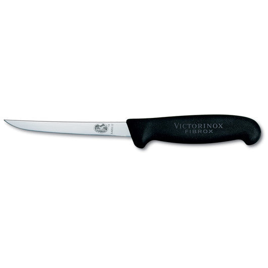 Victorinox Boning Knife,9cm Straight,Ext Narrow,Fibrox - Black