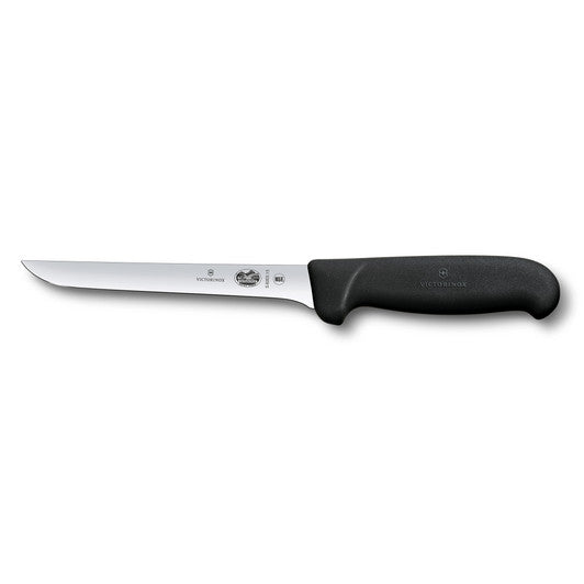 Victorinox Boning Knife,12cm Straight,Wide Blade,Fibrox - Black