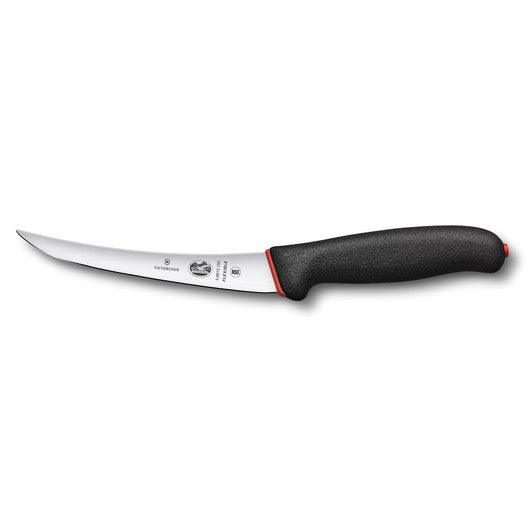 Victorinox Boning Knife,15cm Curved,Safety Grip,Flexible Narrow Blade Fibrox Black