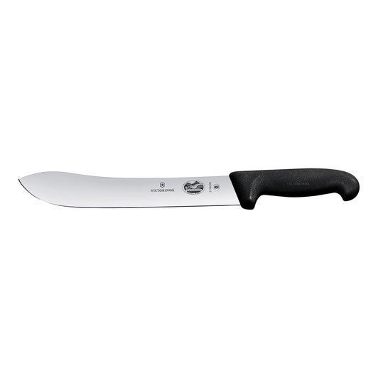 Victorinox Brisket Knife,31cm Curved Wide Blade, Fibrox - Black