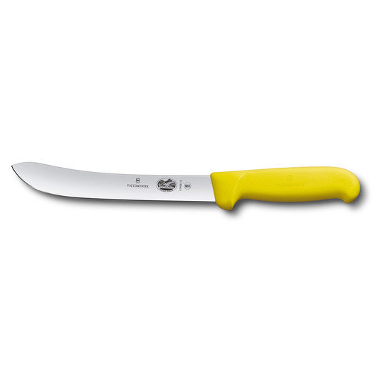 Victorinox Butchers Knife,18cm Heavy Stiff Blade,Fibrox - Yellow