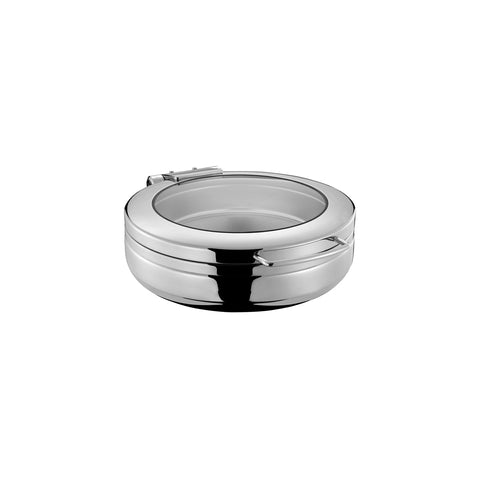 CHEF INOX ROUND INDUCTION CHAFER w/GLASS LID 18/8 LARGE