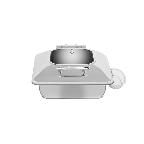 CHEF INOX DELUXE ROUND CHAFER w/GLASS LID 18/8 SMALL