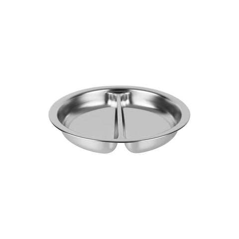 CHEF INOX ROUND DIVIDED PAN S/S 4.0lt 54925 340x65mm