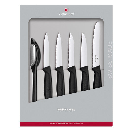 Victorinox Paring Knife Set,Classic 3 pc ,Gift Boxed - Black