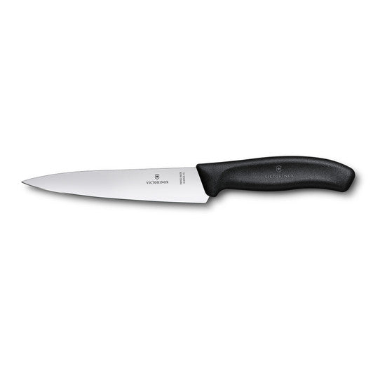 Victorinox Cooks-Carving Knife 12cm,Wide Blade,Classic,Black ,Blister