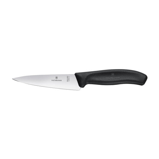 Victorinox Cooks-Carving Knife 12cm,Wide Blade,Classic,Black,Gift Boxed