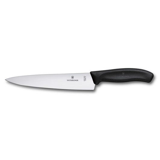 Victorinox Cooks-Carving Knife 19cm,Wide Blade,Classic,Black,Blister