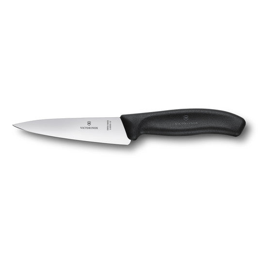 Victorinox Cooks-Carving Knife 22cm,Wide Blade,Classic,Black,Blister