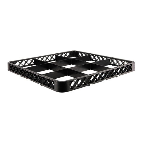 CHEF INOX WASHRACK-EXTENDER 9-COMP BLACK 490x490x44mm