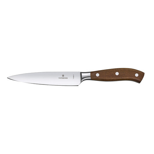 Victorinox Chefs Knife, 15cm Plain Edge, 3 Rivet Wood Handle, GB