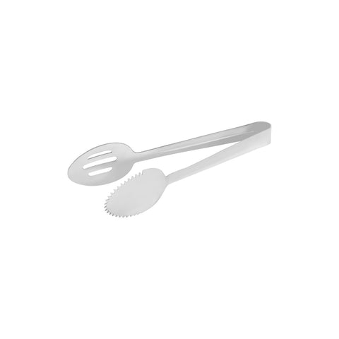 CHEF INOX SPOON TONGS 1 SIDE SLOTTED 1pc S/S 245mm
