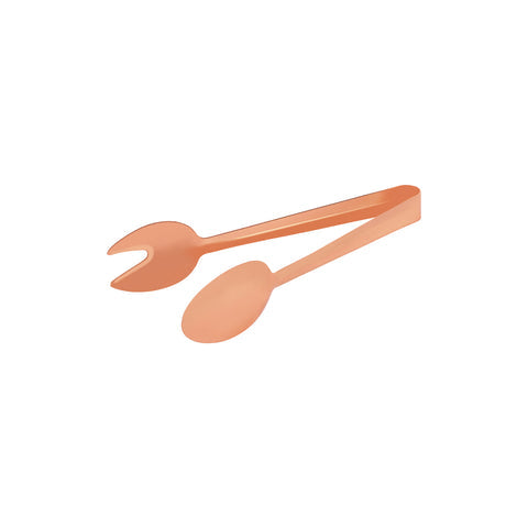 TABLEKRAFT ROUND SPOON/FORK TONGS 1pc COPPER 230mm