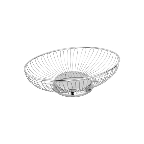 CHEF INOX OVAL BASKET WIRE 18/10 275x220x85mm