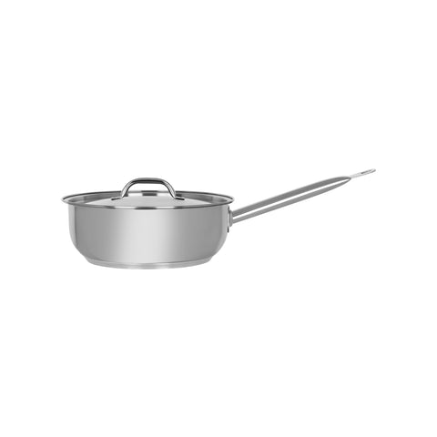 CHEF INOX ELITE SAUTE PAN w/LID 18/10 240x85mm