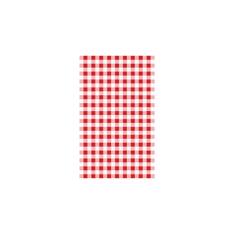 CHEF INOX GREASEPROOF PAPER GINGHAM RED 200SHT 190x310mm