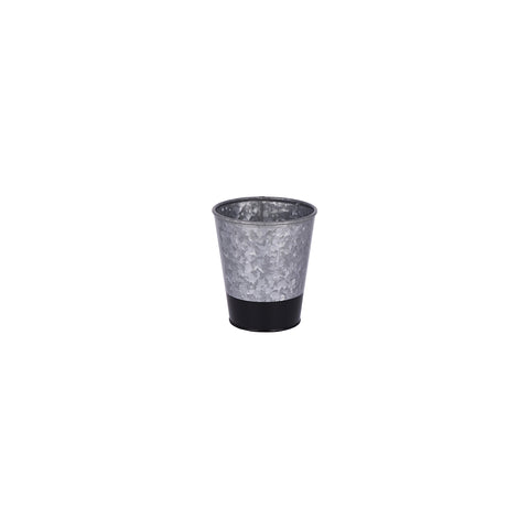 CHEF INOX CONEY IS GALVANISED POT 95x105mm DIPPED BLK