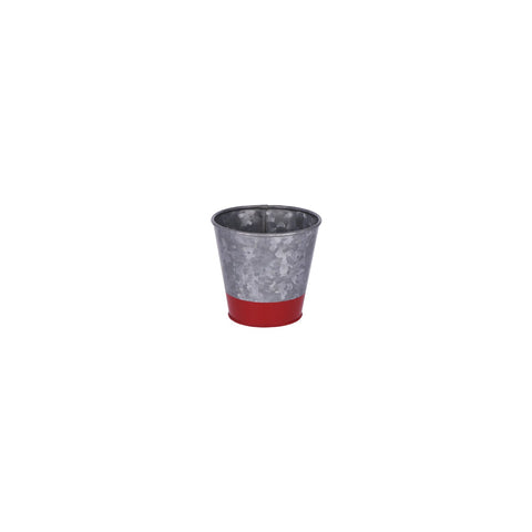 CHEF INOX CONEY IS GALVANISED POT FLARED 100x95mm DIPPED RED