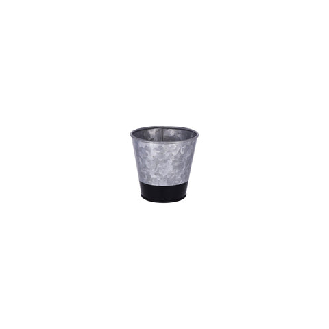CHEF INOX CONEY IS GALVANISED POT FLARED 100x95mm DIPPED BLK