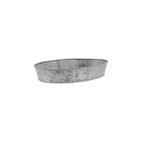CHEF INOX CONEY IS GALVANISED OVAL TRAY 240x160x45mm
