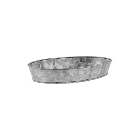CHEF INOX CONEY IS GALVANISED OVAL TRAY 270x190x45mm