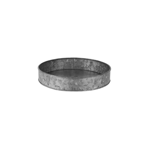 CHEF INOX CONEY IS GALVANISED ROUND TRAY 240x45mm