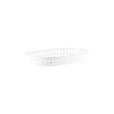 CHEF INOX CONEY IS PLASTIC RECT BASKET 270x180x40mm WHI Box of 12