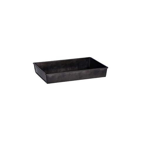 CHEF INOX CONEY IS GALV BLK RECT TRAY FLARED 270x190x45mm
