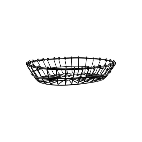 CHEF INOX CONEY IS ROUND WIRE BASKET 180x115mm PATINA BLK