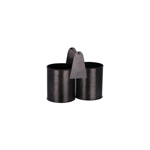 CHEF INOX CONEY IS GALV BLK TEA STAND 3-TIER(18/25/31)x470mm
