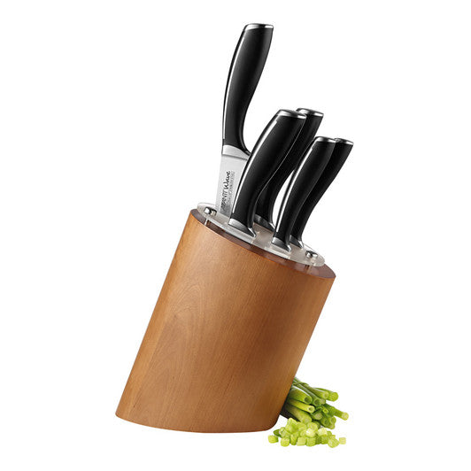 Avanti 6 Piece Wave Birchwood Knife Block Set