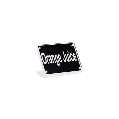 BUFFET SIGN- ACRYLIC w/S/S MAGNET PLATE "TOMATO JUICE"