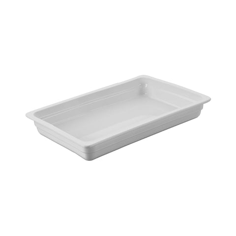 CHEF INOX GASTRONORM DISH PORCELAIN 1/1 SIZE 530x325x65mm