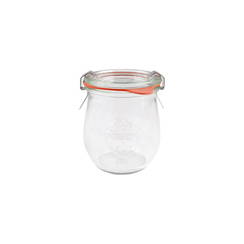 Weck COMPLETE WECK GLASS JARS W/LID/SEAL 220ml 70x80mm (762) Box of 6